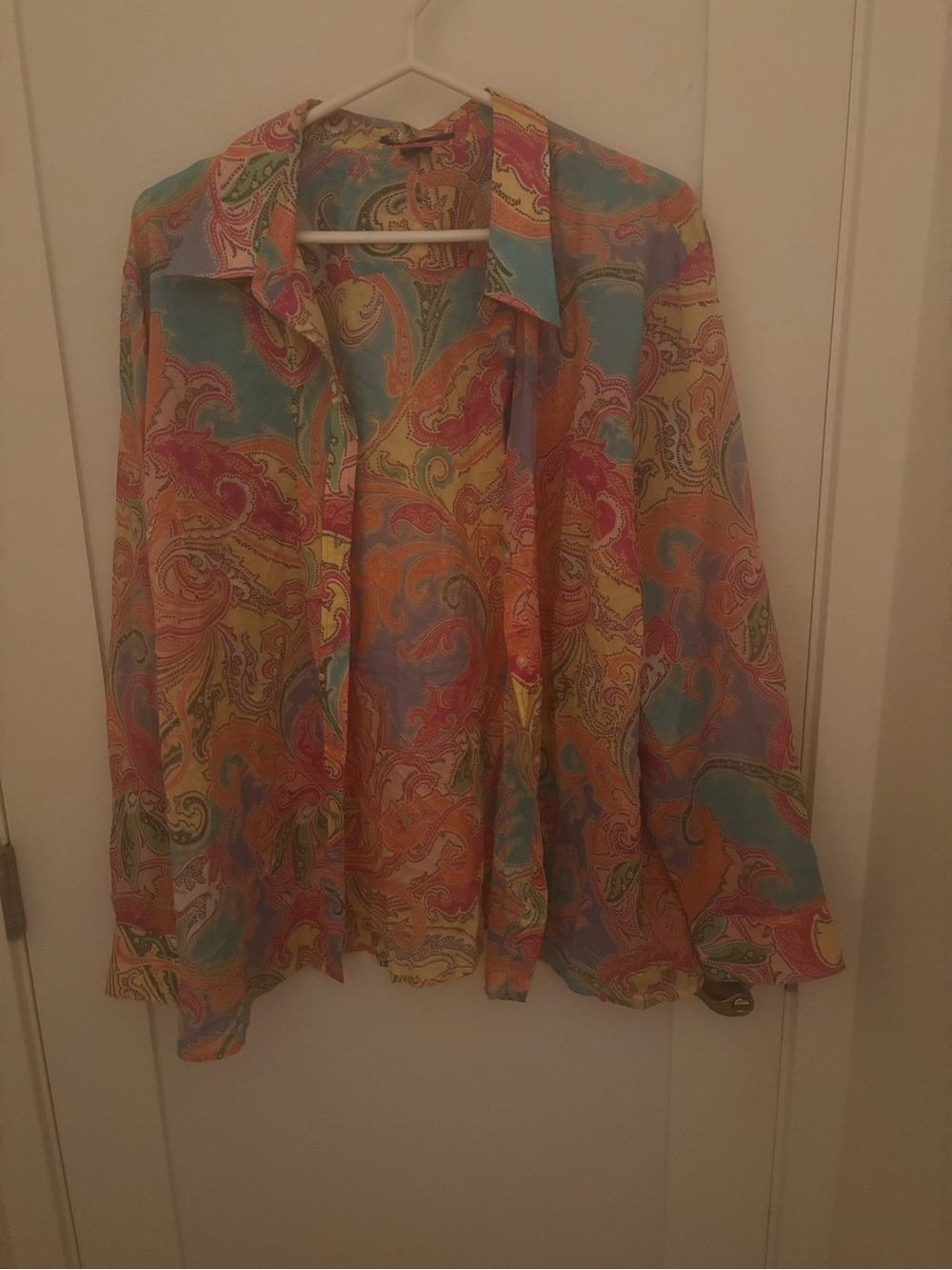 Lauren Ralph Lauren Women’s Multicolor Paisley Button-Down Shirt